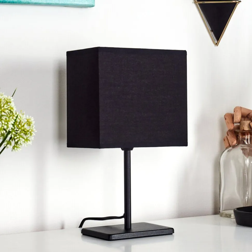 Lampe De Table Heinikka Noir, 1 Lumiere