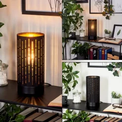 Lampe De Table Hobart Noir, 1 Lumiere