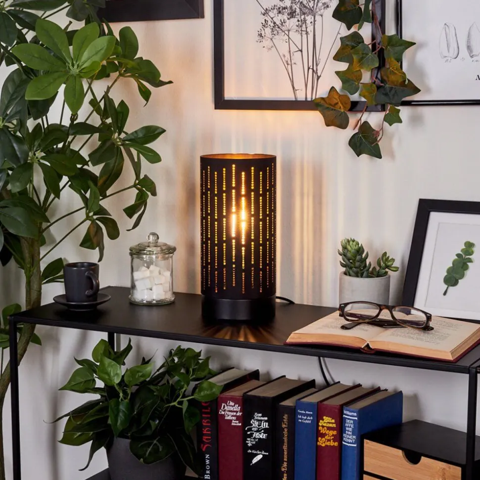 Lampe De Table Hobart Noir, 1 Lumiere