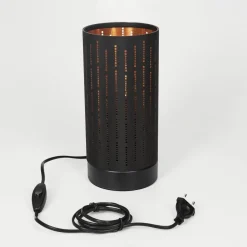 Lampe De Table Hobart Noir, 1 Lumiere