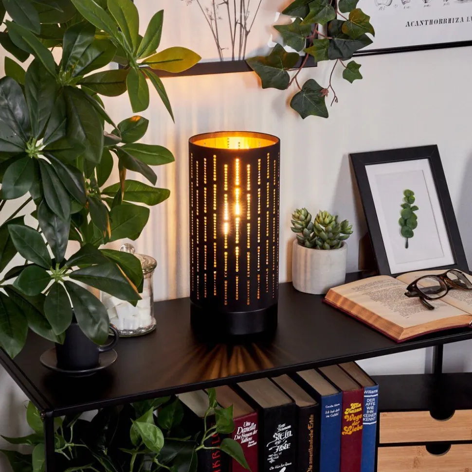 Lampe De Table Hobart Noir, 1 Lumiere