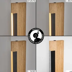 Lampe De Table Inzino Led Ecru, Noir, 1 Lumiere