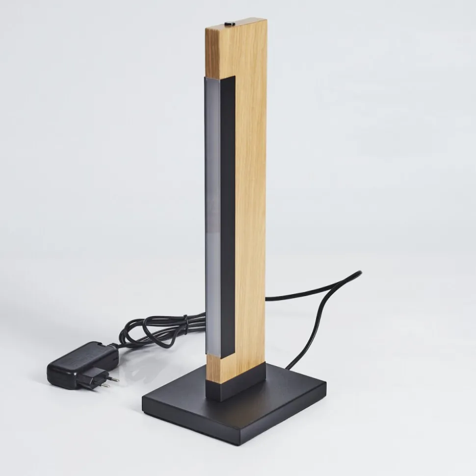 Lampe De Table Inzino Led Ecru, Noir, 1 Lumiere