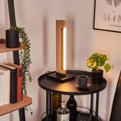 Lampe De Table Inzino Led Ecru, Noir, 1 Lumiere