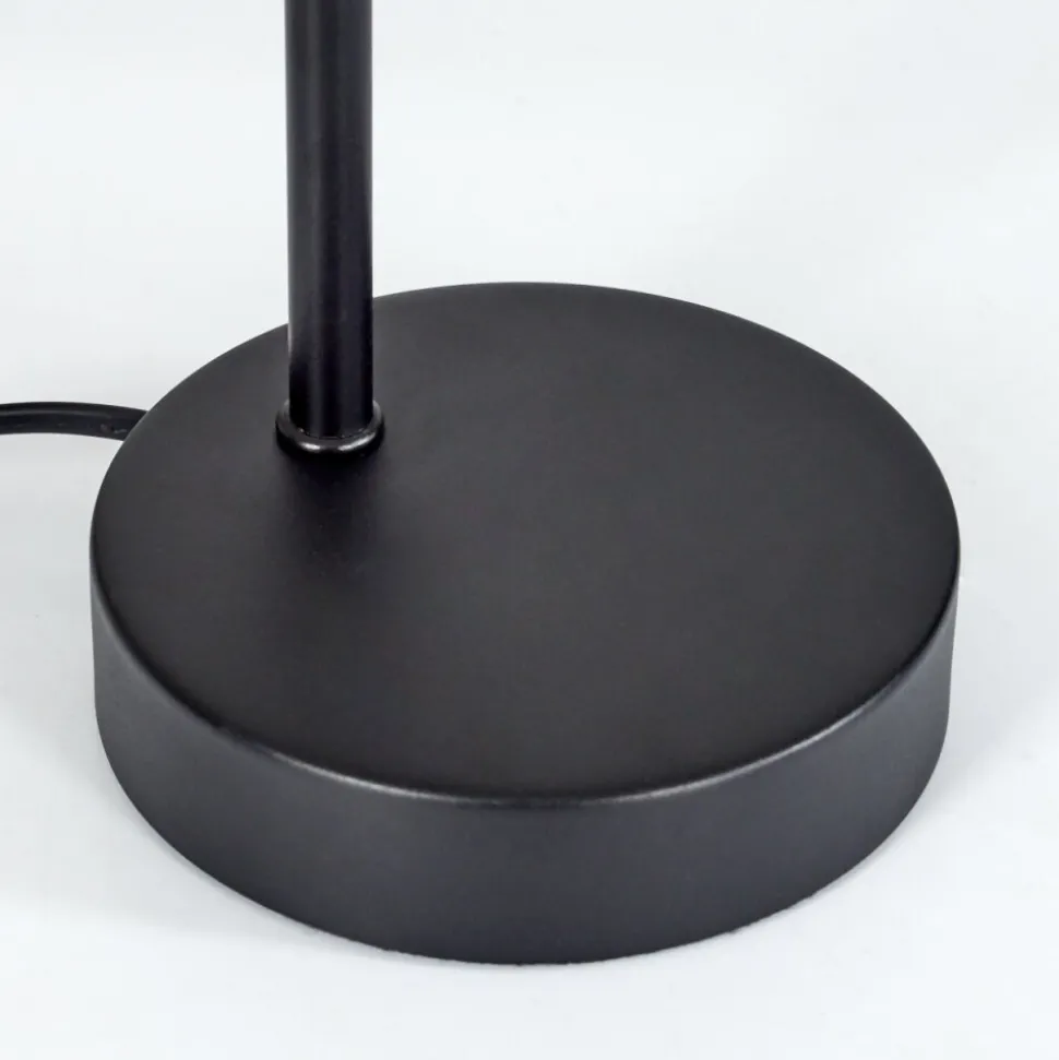 Lampe De Table Javel Chrome, Noir, 1 Lumiere