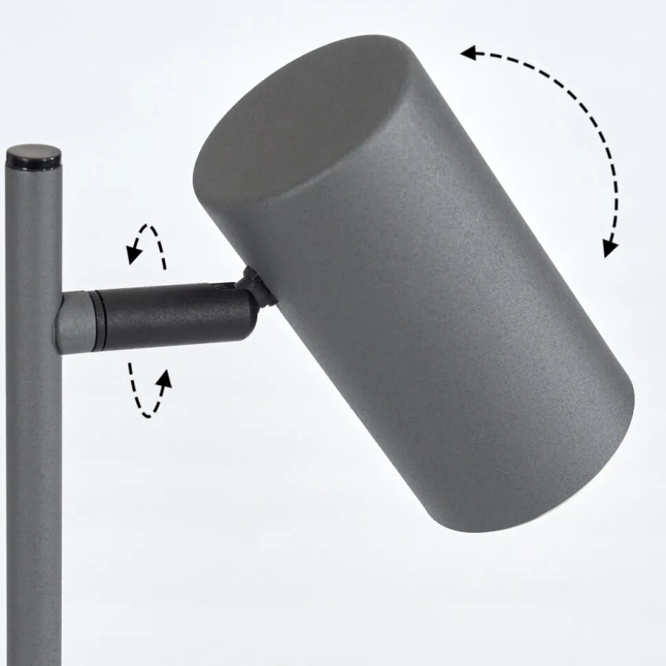 Lampe De Table Javel Gris, Couleur Bois, Noir, 1 Lumiere