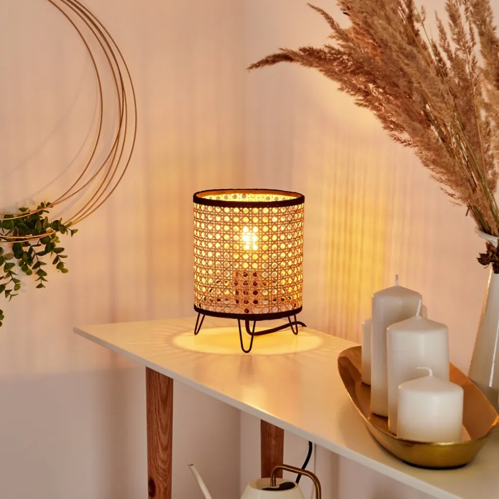 Lampe De Table Jonas Noir, 1 Lumiere