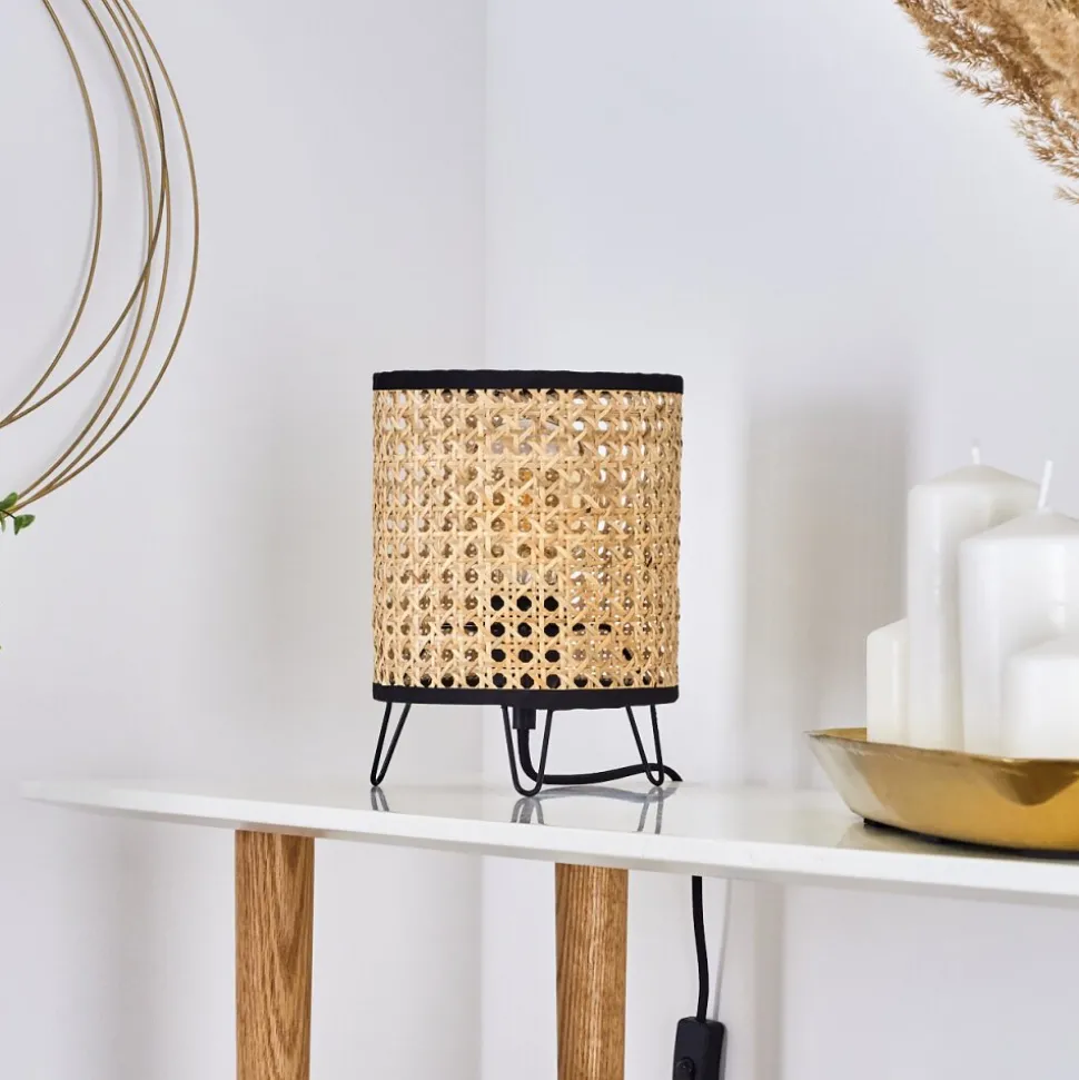 Lampe De Table Jonas Noir, 1 Lumiere