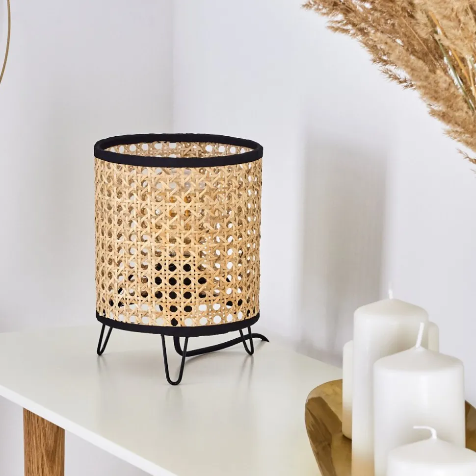 Lampe De Table Jonas Noir, 1 Lumiere