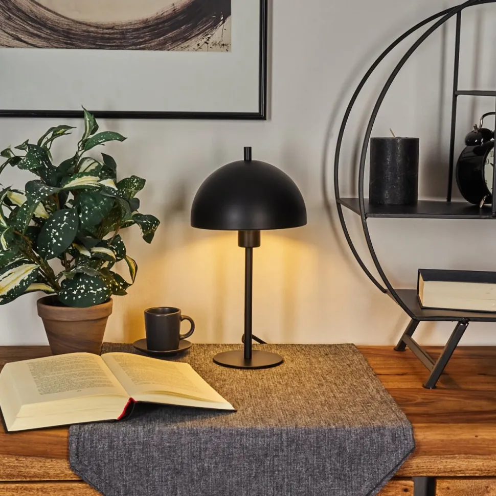 Lampe De Table Kaitulai Noir, 1 Lumiere