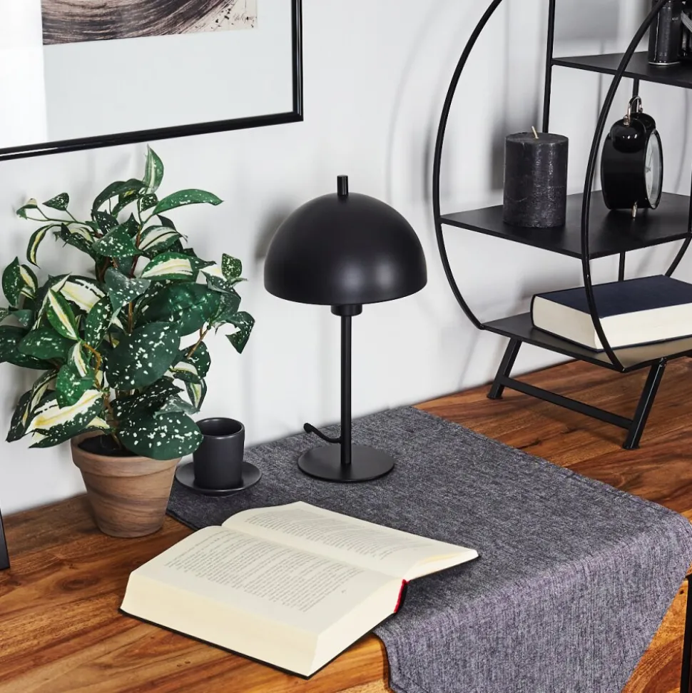 Lampe De Table Kaitulai Noir, 1 Lumiere