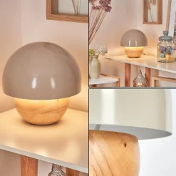 Lampe De Table Kanchriech Ecru, 1 Lumiere