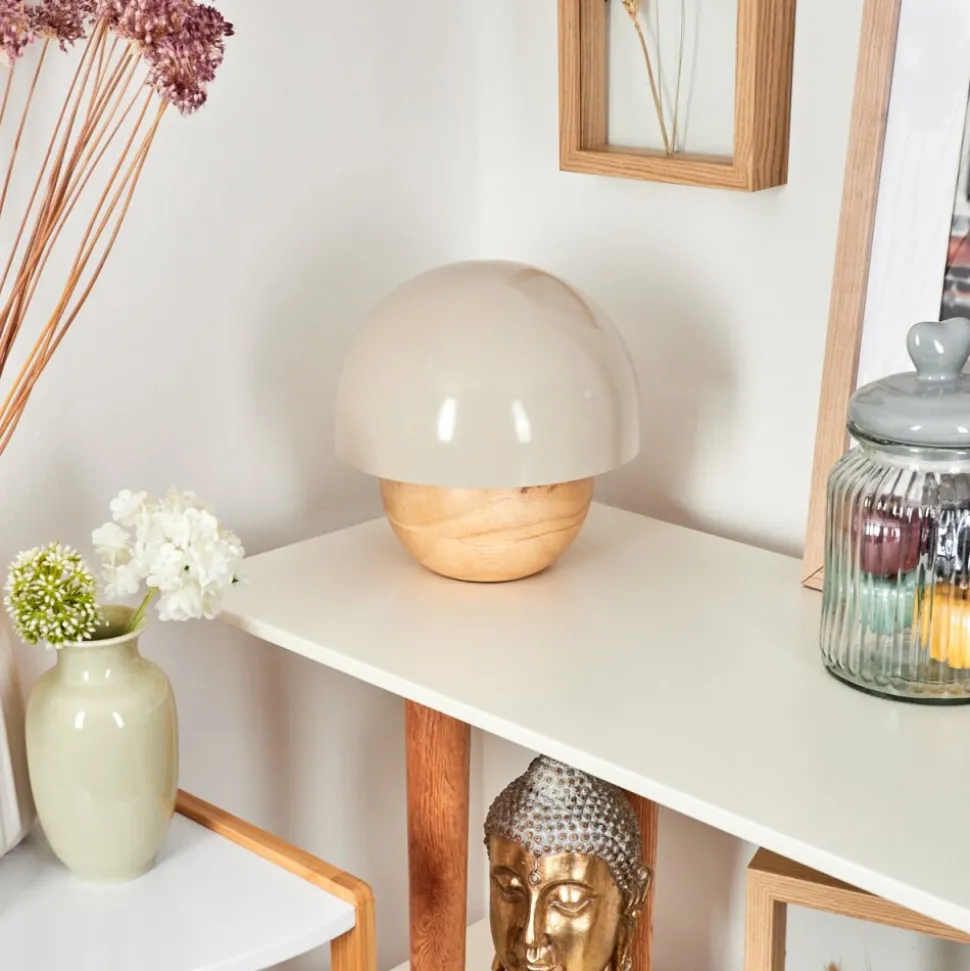 Lampe De Table Kanchriech Ecru, 1 Lumiere