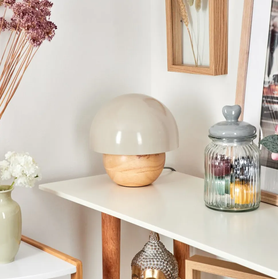 Lampe De Table Kanchriech Ecru, 1 Lumiere