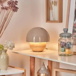 Lampe De Table Kanchriech Ecru, 1 Lumiere