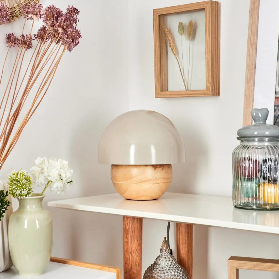 Lampe De Table Kanchriech Ecru, 1 Lumiere