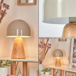 Lampe De Table Kanchriech Ecru, 1 Lumiere