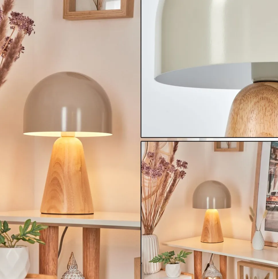 Lampe De Table Kanchriech Ecru, 1 Lumiere
