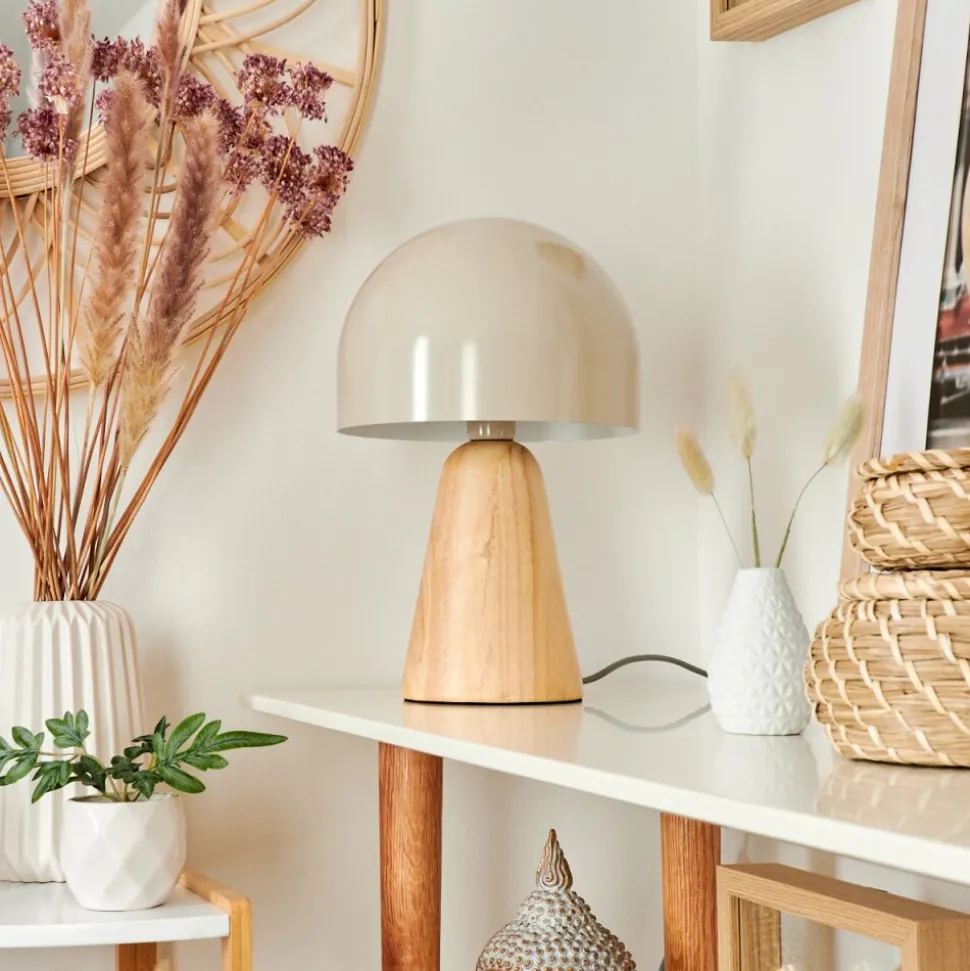 Lampe De Table Kanchriech Ecru, 1 Lumiere