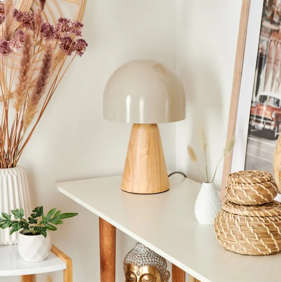 Lampe De Table Kanchriech Ecru, 1 Lumiere