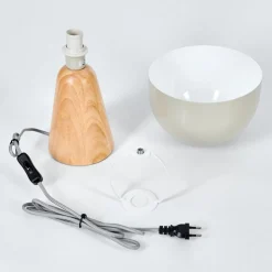 Lampe De Table Kanchriech Ecru, 1 Lumiere