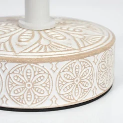 Lampe De Table Kigombo Creme, Blanc, 1 Lumiere