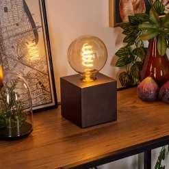 Lampe De Table Lagradioule Brun, Bronze, 1 Lumiere