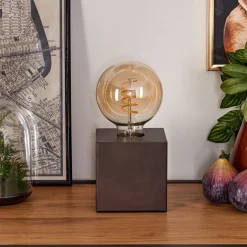 Lampe De Table Lagradioule Brun, Bronze, 1 Lumiere