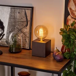 Lampe De Table Lagradioule Brun, Bronze, 1 Lumiere
