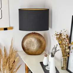 Lampe De Table Lahnus Or, 1 Lumiere
