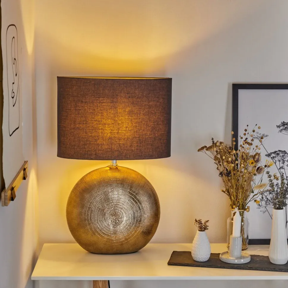 Lampe De Table Lahnus Or, 1 Lumiere