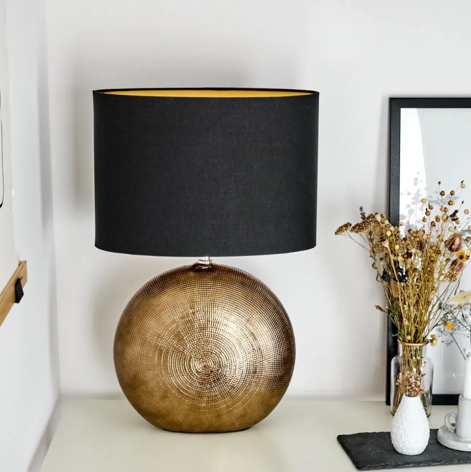 Lampe De Table Lahnus Or, 1 Lumiere