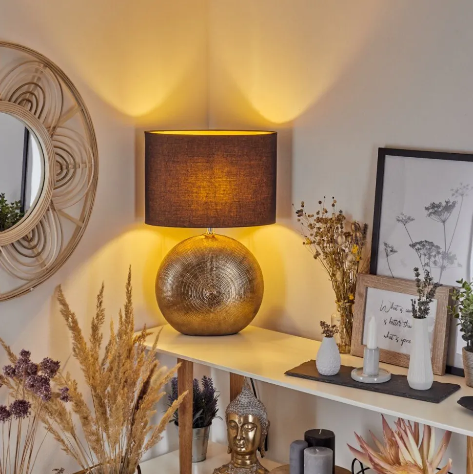 Lampe De Table Lahnus Or, 1 Lumiere