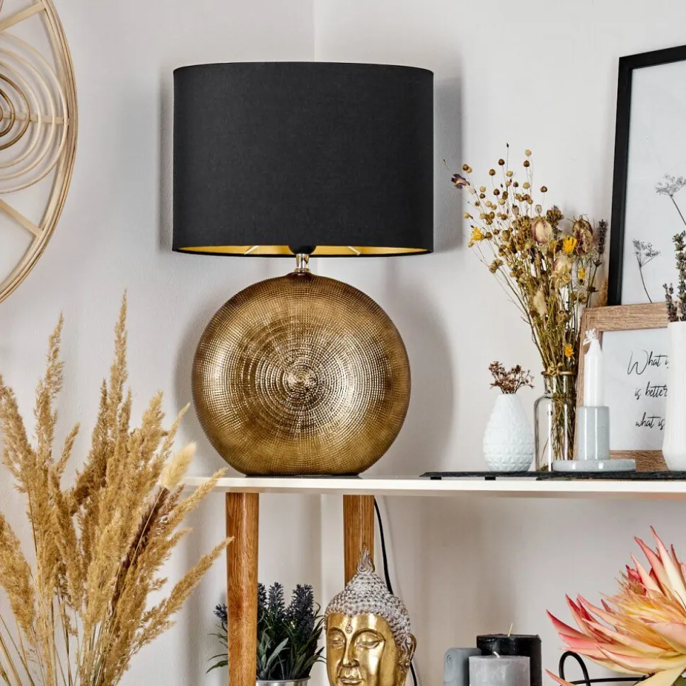 Lampe De Table Lahnus Or, 1 Lumiere