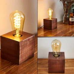 Lampe De Table Lemele Cuivre, 1 Lumiere