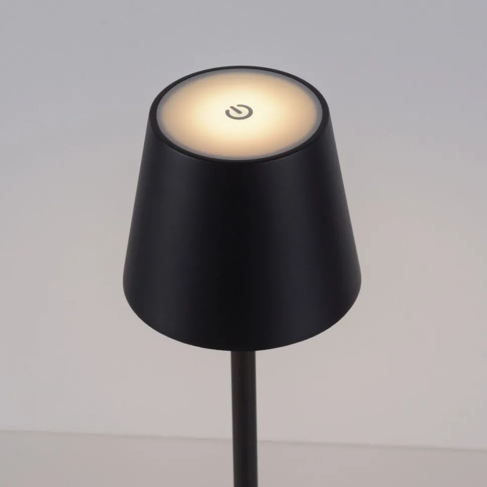 Lampe De Table Leuchten-Direkt Euria Led Noir, 1 Lumiere