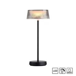 Lampe De Table Leuchten-Direkt Dora Led Noir, 1 Lumiere