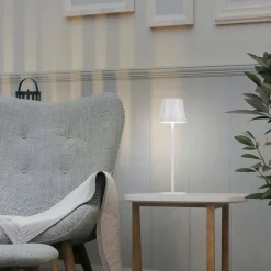 Lampe De Table Leuchten-Direkt Euria Led Blanc, 1 Lumiere
