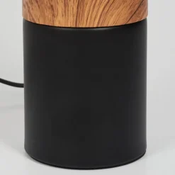 Lampe De Table Lorrain Couleur Bois, 1 Lumiere