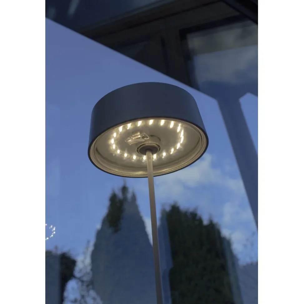 Lampe De Table Lutec Cocktail Led Noir, 1 Lumiere