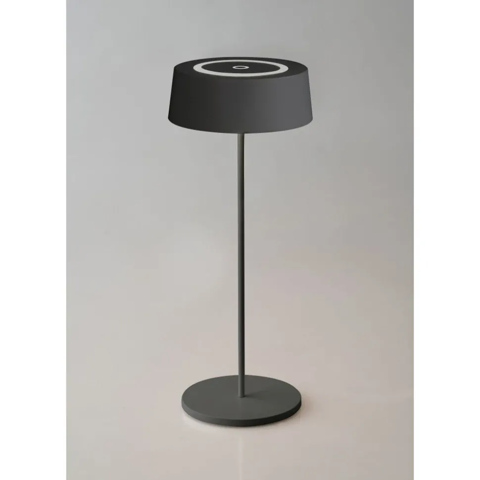 Lampe De Table Lutec Cocktail Led Noir, 1 Lumiere