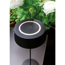 Lampe De Table Lutec Cocktail Led Noir, 1 Lumiere