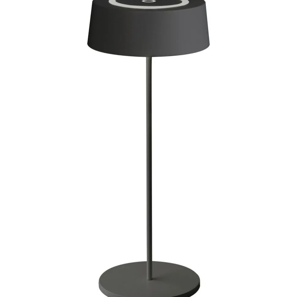 Lampe De Table Lutec Cocktail Led Noir, 1 Lumiere