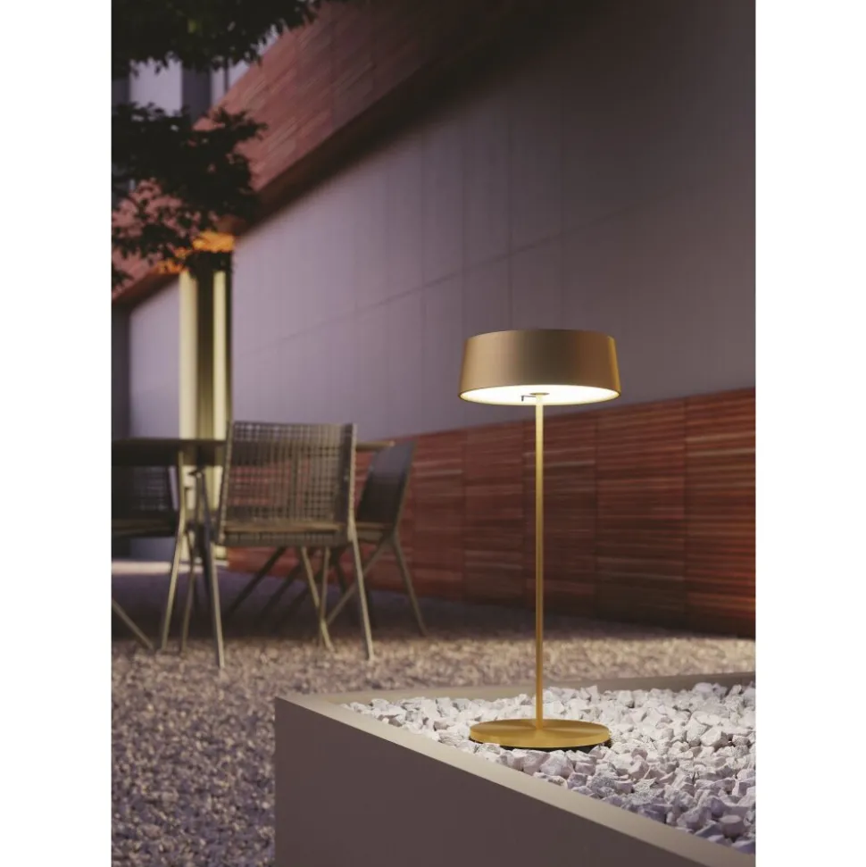 Lampe De Table Lutec Cocktail Led Or, 1 Lumiere