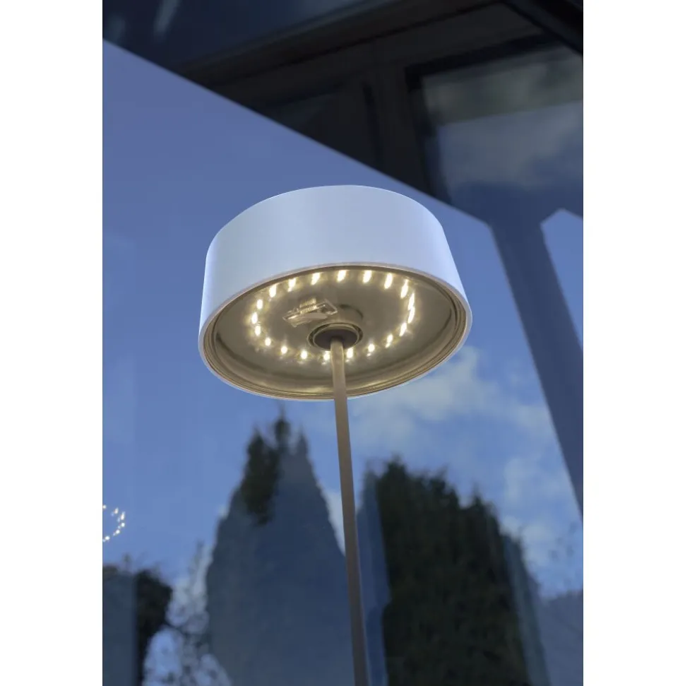 Lampe De Table Lutec Cocktail Led Blanc, 1 Lumiere