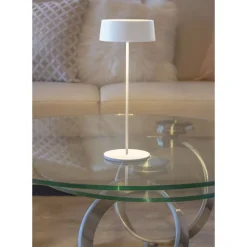 Lampe De Table Lutec Cocktail Led Blanc, 1 Lumiere