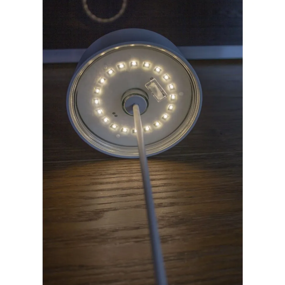 Lampe De Table Lutec Cocktail Led Blanc, 1 Lumiere