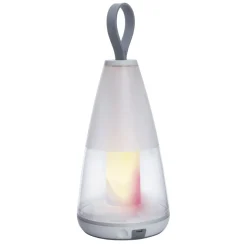 Lampe De Table Lutec Pepper Led Blanc, 1 Lumiere, Changeur De Couleurs