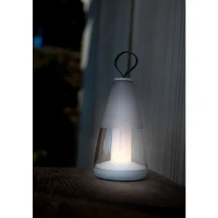 Lampe De Table Lutec Pepper Led Blanc, 1 Lumiere, Changeur De Couleurs