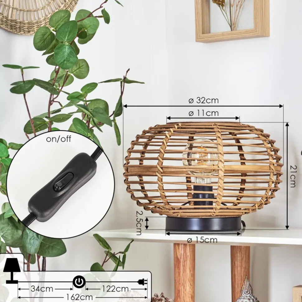 Lampe De Table Manteau Ecru, 1 Lumiere